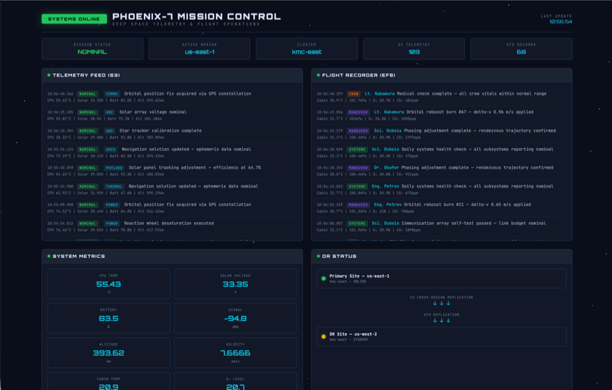 Mission Control Dashboard